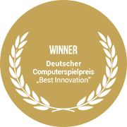 Logo Gewinner Deutsche Computerspiele Preis 2018